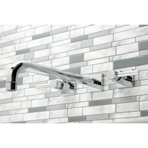 KS6041DL Wall Mount Tub Faucet, Polished Chrome